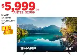 HEB Sharp smart tv 58" oferta