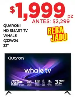 HEB Whale quaroni hd smart tv 32" oferta