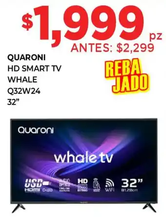 Whale quaroni hd smart tv 32"