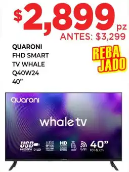 HEB Whale quaroni fhd smart tv 40" oferta