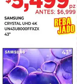 HEB Samsung crystal tv 43" oferta