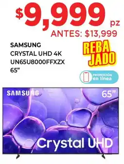 HEB Samsung crystal tv 65" oferta