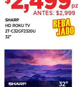 HEB Sharp hd roku tv 32" oferta