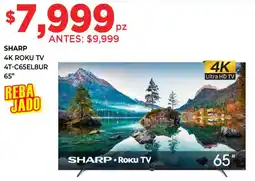 HEB Sharp 4k roku tv 65" oferta