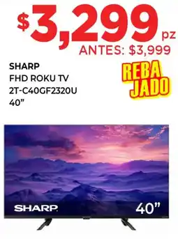 HEB Sharp roku tv 40" oferta