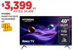 HEB Hyundai smart fhd qled tv 40" oferta