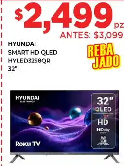 HEB Hyundai smart hd qled 32" oferta