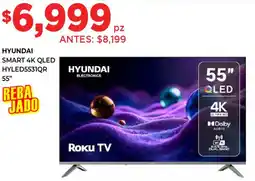 HEB Hyundai smart 4k qled tv 55" oferta