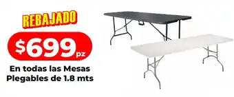 HEB Plegables en todas las mesas oferta