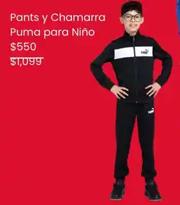 Coppel Pants y chamarra puma para niño oferta