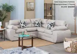 Coppel Sala esquinera karlota contemporánea oferta