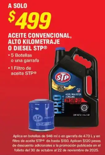 Stp aceite convencional, alto kilometraje o diesel