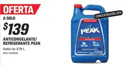 AutoZone Peak anticongelante refrigerante oferta