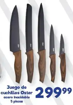 S-Mart Oster juego de cuchillos acero inoxidable oferta