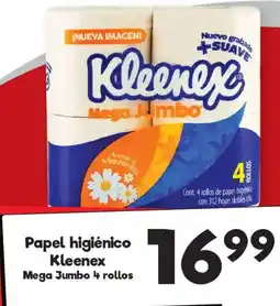 S-Mart Kleenex papel higiénico mega jumbo oferta