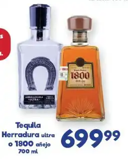 S-Mart Herradura ultra o 1800 tequila añejo oferta