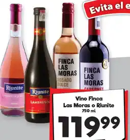 S-Mart Las moras o riunite vino finca oferta