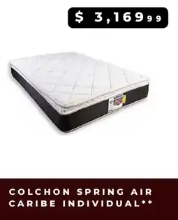 Waldos Colchon spring air caribe individual oferta