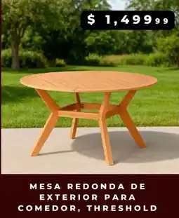Waldos Mesa redonda de exterior para comedor, threshold oferta