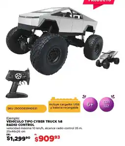 Woolworth Radio control vehículo tipo cyber truck 1:8 oferta
