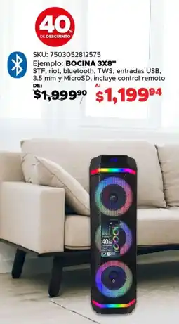 Woolworth STF bocina 3x8" oferta