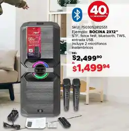 Woolworth STF bocina 2x12" oferta