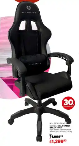 Woolworth Silla gamer balam rush oferta