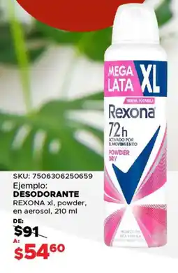 Woolworth Rexona desodorante oferta
