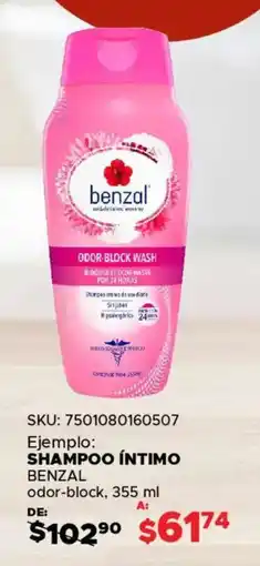 Woolworth Benzal shampoo íntimo oferta