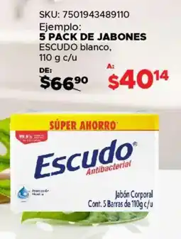 Woolworth Escudo jabones blanco oferta