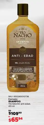 Woolworth Tío nacho shampoo oferta