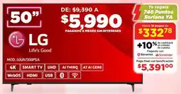 Soriana Súper Lg smart tv 50" oferta