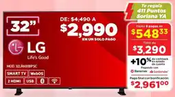 Soriana Súper Lg smart tv 32" oferta