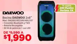Soriana Súper Daewoo bocina 2x8" oferta