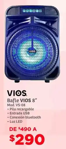 Soriana Súper Vios bafle 8" oferta