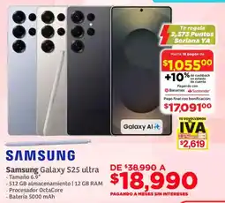Soriana Súper Samsung galaxy S25 ultra oferta