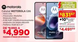 Soriana Súper Motorola G86 celular oferta
