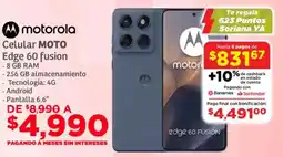Soriana Súper Motorola celular edge 60 fusion oferta