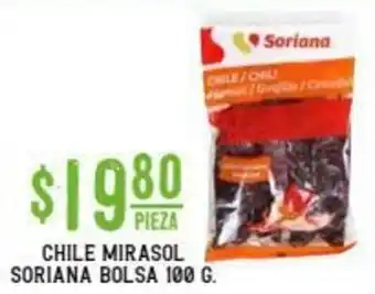 Soriana Híper Chile Mirasol Soriana Bolsa 100g oferta