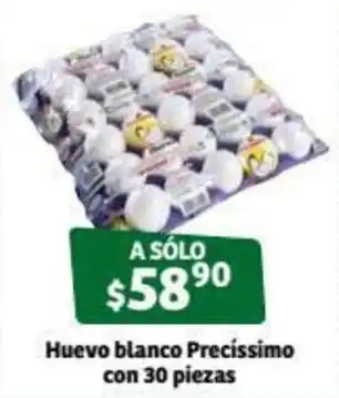 Soriana Híper Huevo Blanco Precíssimo con 30 piezas oferta