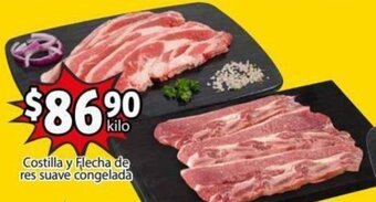 Soriana Mercado Costilla y Flecha de Res Suave Congelada oferta