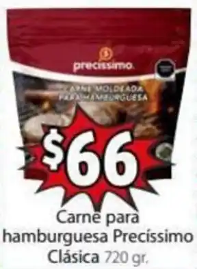 Soriana Mercado Carne Para Hamburguesa Precíssimo Clásica 720g oferta