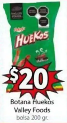 Soriana Mercado Botana Huekos Valley Foods 200g oferta
