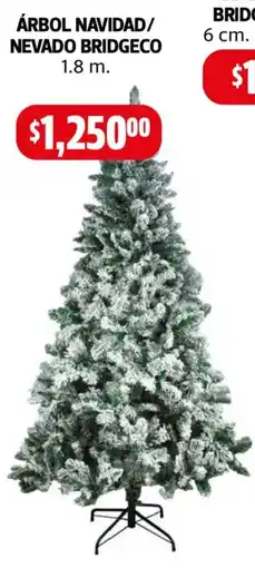 Farmacias Guadalajara ÁRBOL NAVIDAD/ NEVADO BRIDGECO 1.8 m. oferta
