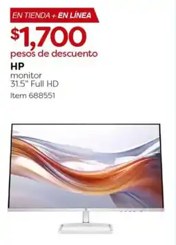 Costco HP monitor 31.5” Full HD oferta