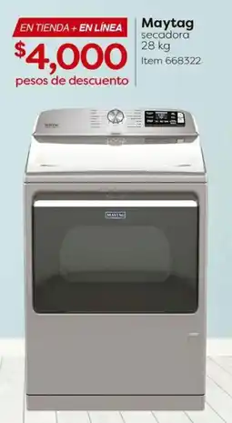 Costco Maytag secadora 28 kg oferta