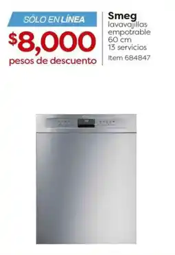 Costco Smeg lavavajillas empotrable 60 cm oferta