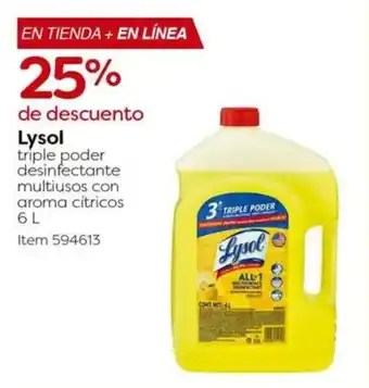 Costco Lysol triple poder desinfectante oferta