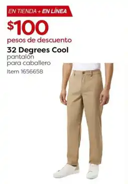 Costco 32 Degrees Cool pantalón para caballero oferta