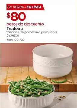 Costco Trudeau tazones de porcelana para servir oferta